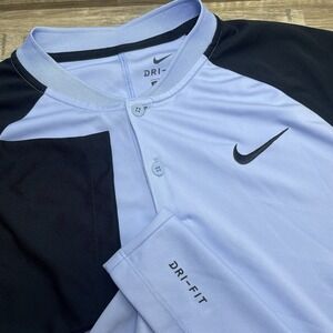 Nike Blade Collar Golf Polo Shirt Mens‎ Small Color Block Dri-Fit Performance